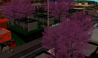 purple trees