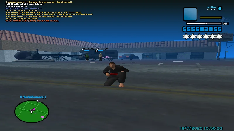 blue fps up gta